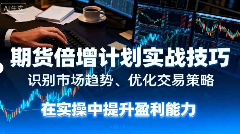 期货倍增计划实战技巧：识别市场趋势、优化交易策略，在实操中提升盈利能力-副业部
