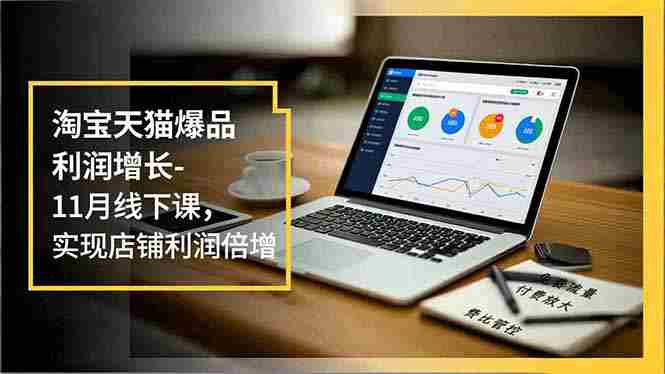 （16824期）淘宝天猫爆品利润增长-11月线下课，免费流量、付费放大、费比管控，实现店铺利润倍增-副业部