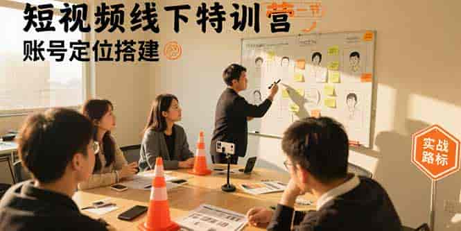 （15707期）短视频线下特训营：账号定位搭建/口播号拍摄剪辑/直播间流量入口/变现实战