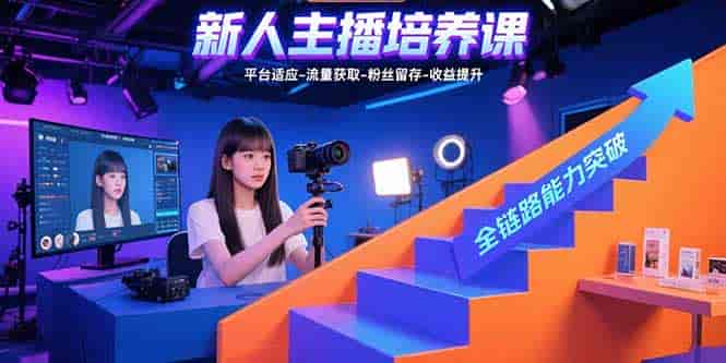 （15701期）新人主播培养课：平台适应-流量获取-粉丝留存-收益提升 全链路能力突破-副业部