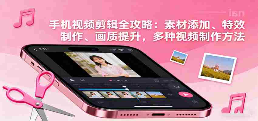 手机视频剪辑全攻略：素材添加、特效制作、画质提升，多种视频制作方法-副业部