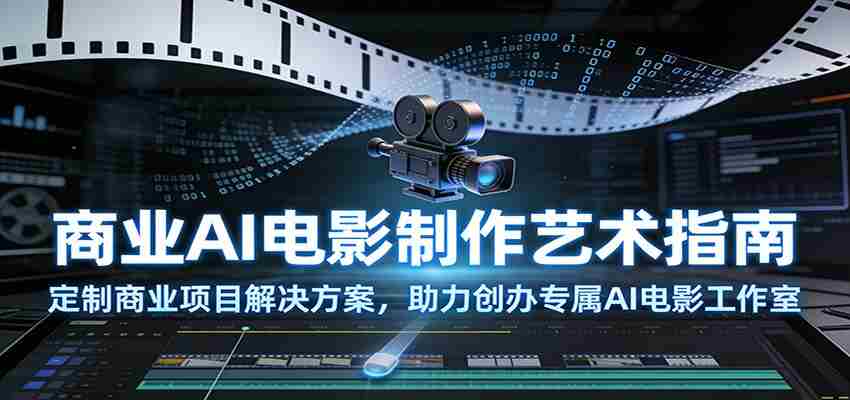 商业AI电影制作艺术指南：定制商业项目解决方案，助力创办专属AI电影工作室-副业部