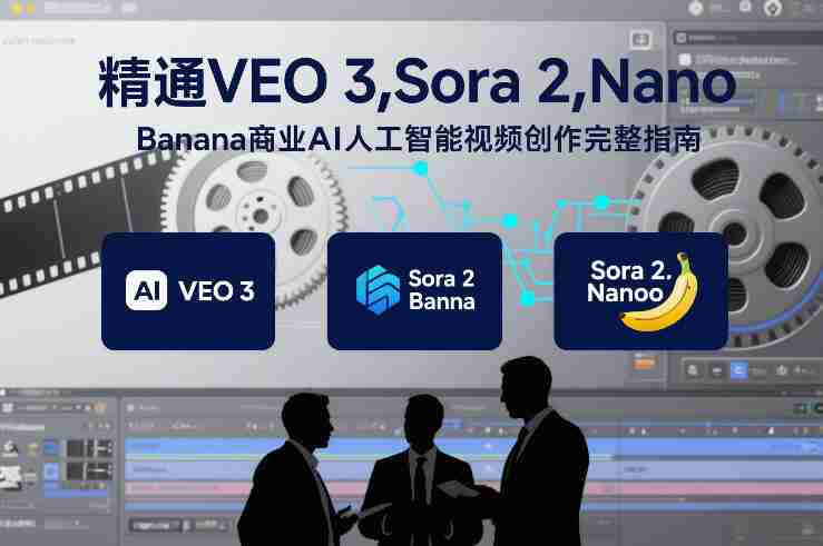 精通VEO 3,Sora 2,Nano Banana商业AI人工智能视频创作完整指南-副业部
