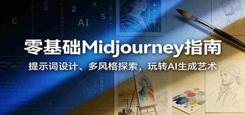 零基础Midjourney指南：提示词设计、多风格探索，玩转AI生成艺术-副业部