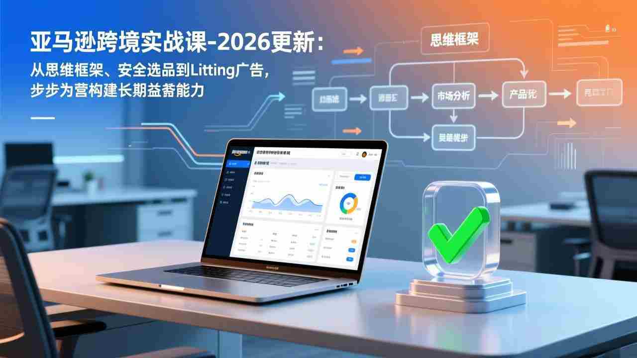 （17269期）亚马逊跨境实战课-2026更新：从思维框架、安全选品到Listing广告，步步为营构建长期盈利能力-副业部