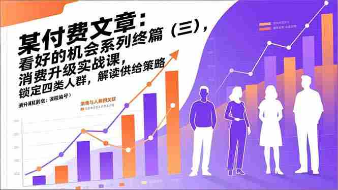 （17004期）某付费文章：看好的机会系列终篇（三），消费升级实战课，锁定四类人群，解读供给策略-副业部