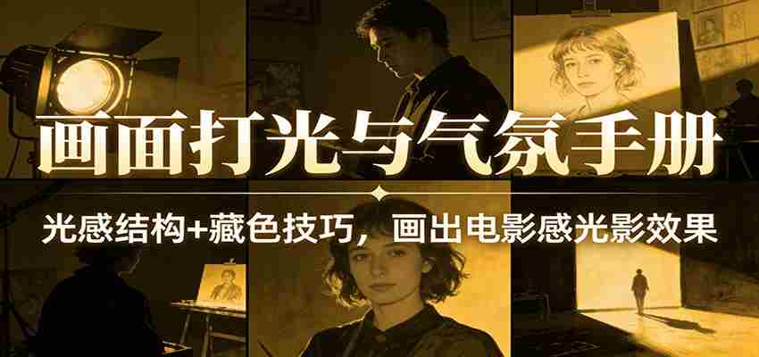 画面打光与气氛手册:光感结构+藏色技巧,画出电影感光影效果-副业部