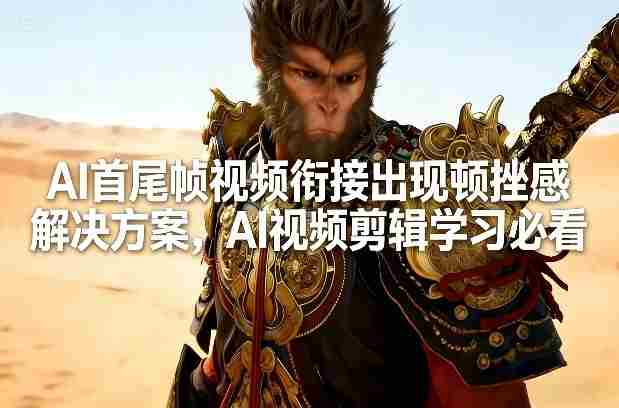 AI首尾帧视频衔接出现顿挫感解决方案，AI视频剪辑学习必看-副业部