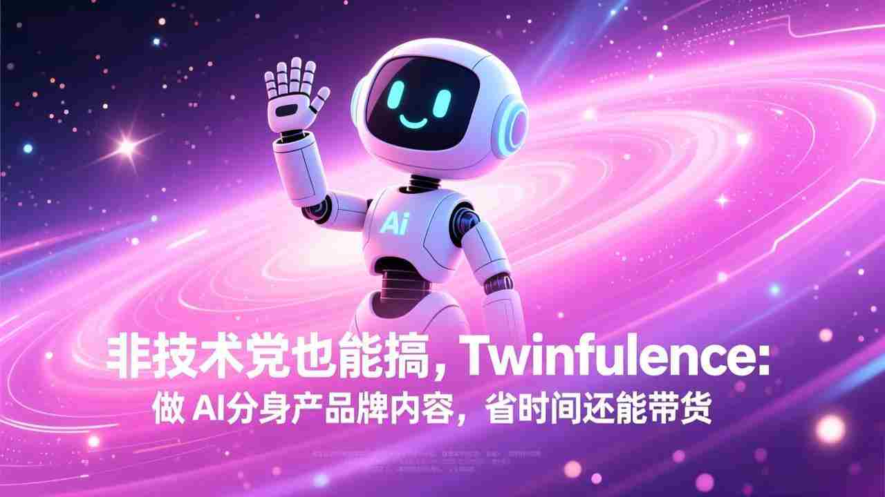 （17381期）非技术党也能搞!Twinfluence:做 AI 分身产品牌内容,省时间还能带货-副业部
