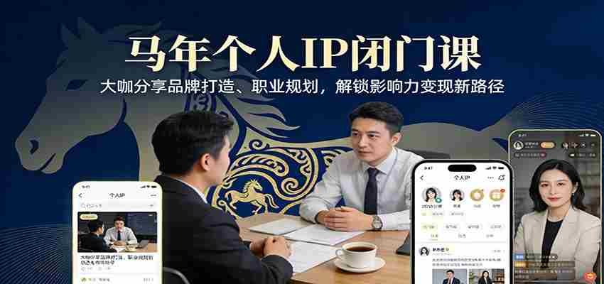 马年个人IP闭门课,大咖分享品牌打造、职业规划,解锁影响力变现新路径-副业部