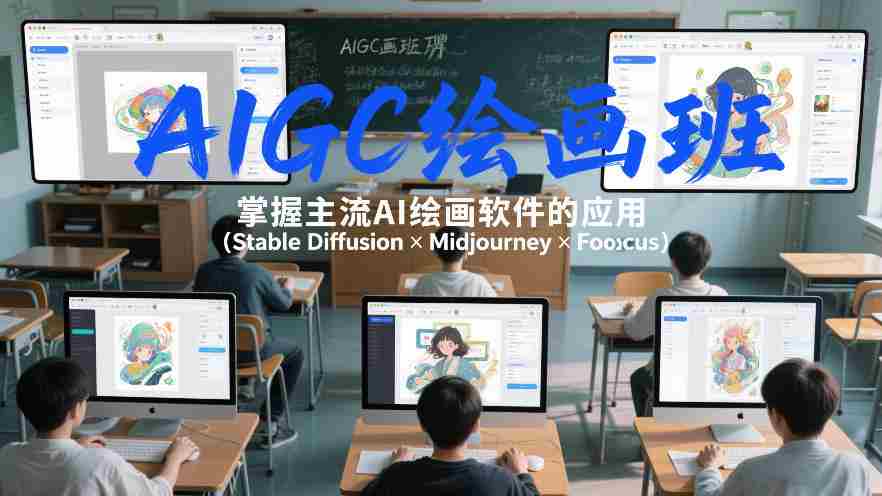 AIGC绘画班，掌握主流Ai绘画软件的应用（Stable Diffusion x Midjourney x Fooocus）-副业部