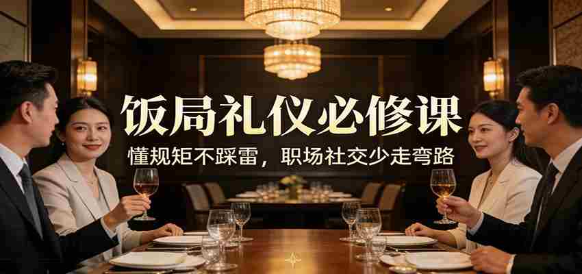 公众号收费文章：《饭局礼仪必修课：懂规矩不踩雷，职场社交少走弯路》-副业部