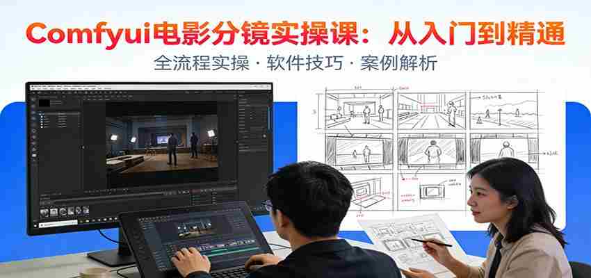 ComfyUI电影分镜实操课:分镜一致性,全流程AI视频制作,零基础也能做专业分镜-副业部