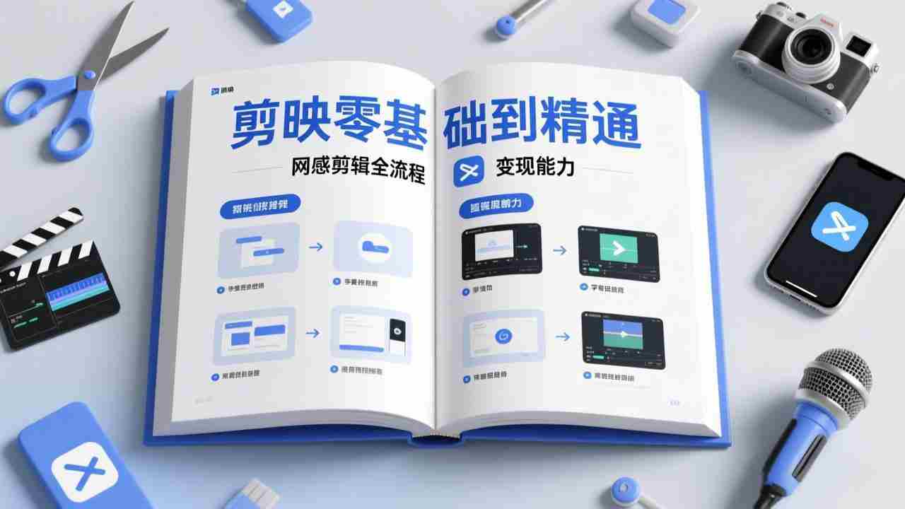 （17473期）剪映零基础也能快速上手，从入门到精通掌握网感剪辑全流程，掌握能直接变现的剪辑能力-副业部