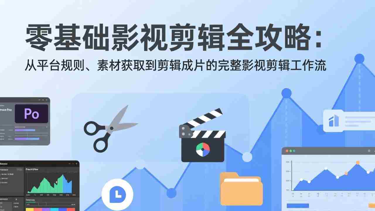 （17336期）零基础影视剪辑全攻略：从平台规则、素材获取到剪辑成片的完整影视剪辑工作流-副业部