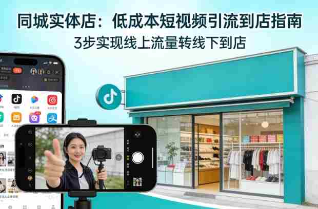 同城实体店,如何低成本把客户从短视频带到线下门店