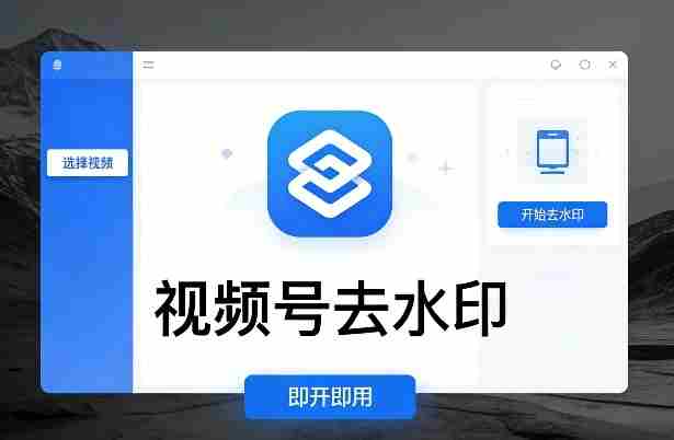 视频号去水印软件，电脑软件，即开即用-副业部
