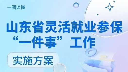 灵活就业参保“一件事”,山东印发实施方案-副业部