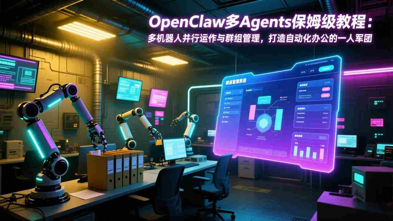 （17563期）OpenClaw多Agents保姆级教程：多机器人并行运作与群组管理，打造自动化办公的一人军团-副业部