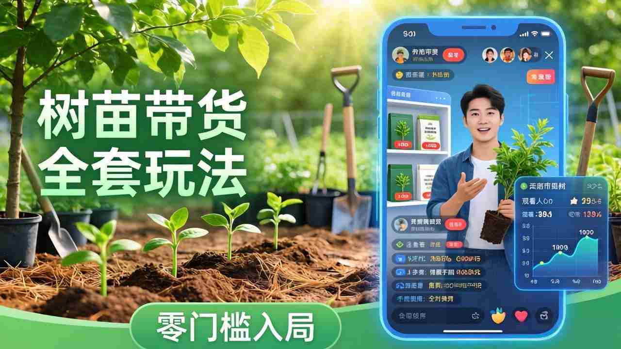 （17729期）视频号AI树苗带货全套玩法：零门槛入局，掌握豆包、千问等AI工具制作树苗视频的全套流程-副业部