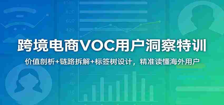 跨境电商VOC用户洞察特训:价值剖析+链路拆解+标签树设计,精准读懂海外用户-副业部