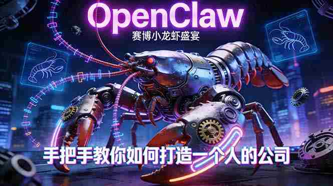 （17684期）OpenClaw，小龙虾-从产品到爆款的成长之路，手把手教你如何打造一个人的公司-副业部