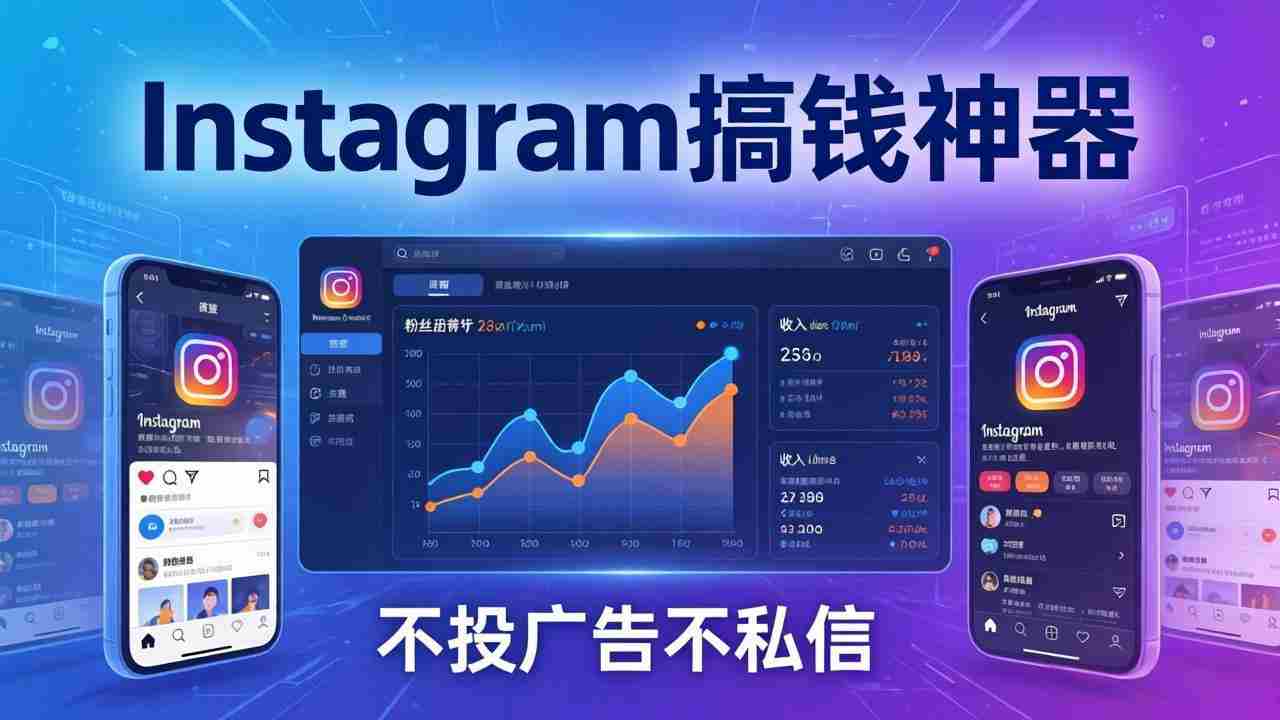 （17731期）Instagram搞钱神器：月涨6万粉+月入5万刀，不投广告不私信，靠算法+低价产品-副业部