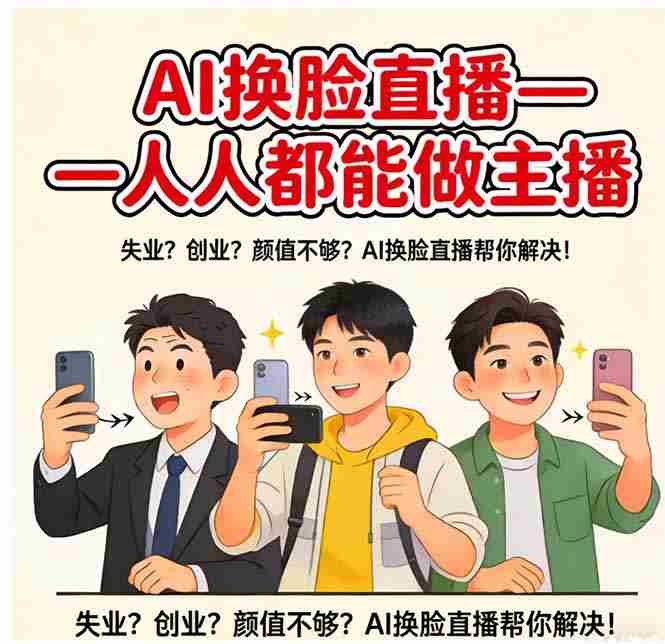 （17719期）AI换脸直播，人人都能做主播-副业部