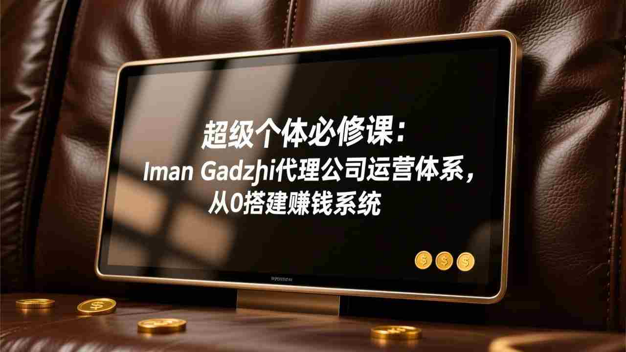 （17525期）超级个体必修课：Iman Gadzhi代理公司运营体系，从0搭建赚钱系统-副业部
