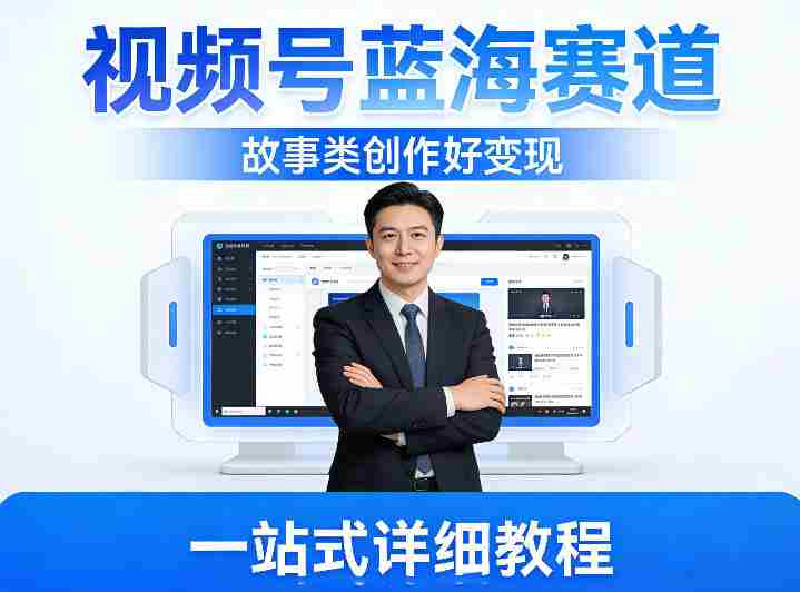 视频号蓝海赛道,故事类创作好变现,一站式详细教程