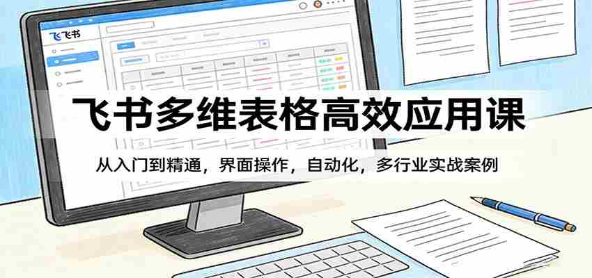 飞书多维表格高效应用课：从入门到精通，界面操作，自动化，多行业实战案例-副业部