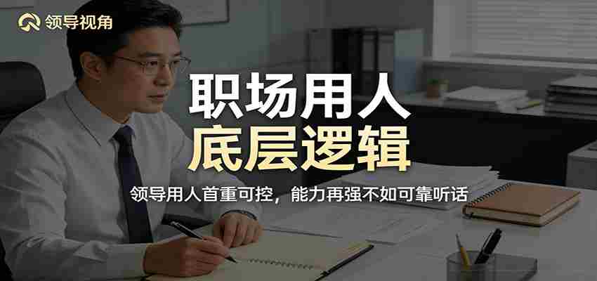 公众号付费文章：职场用人底层逻辑，领导用人首重可控，能力再强不如可靠听话-副业部