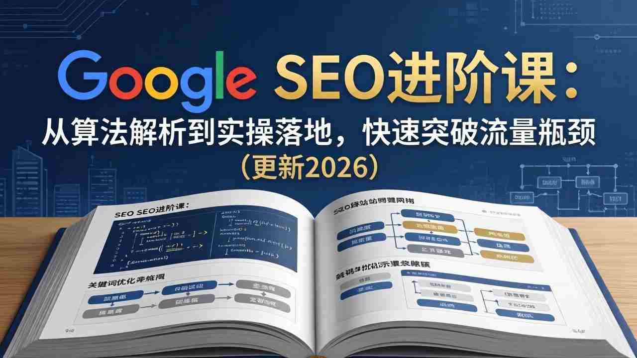 （18048期）Google SEO进阶课：从算法解析到实操落地，快速突破流量瓶颈（更新2026）-副业部