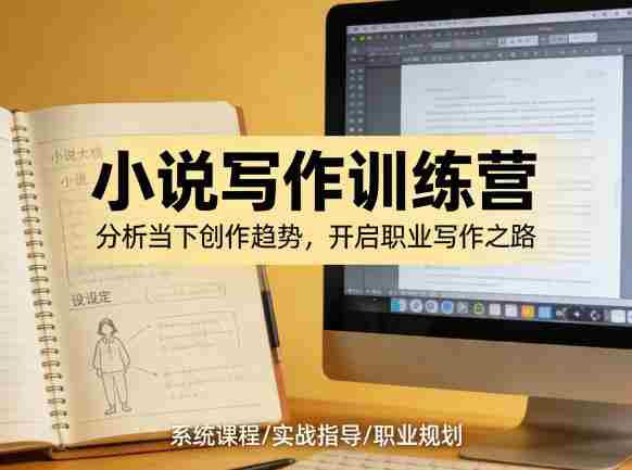 小说加写作训练营，带你分析如何在当下脱颖而出，开启你的职业创作之路-副业部