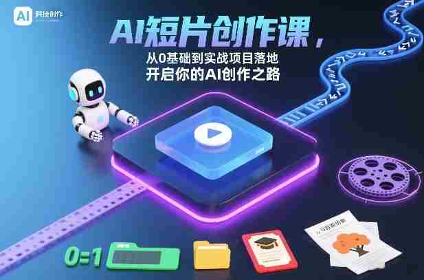 AI短片创作课，从0基础到实战项目落地，开启你的AI创作之路（更新0411）-副业部
