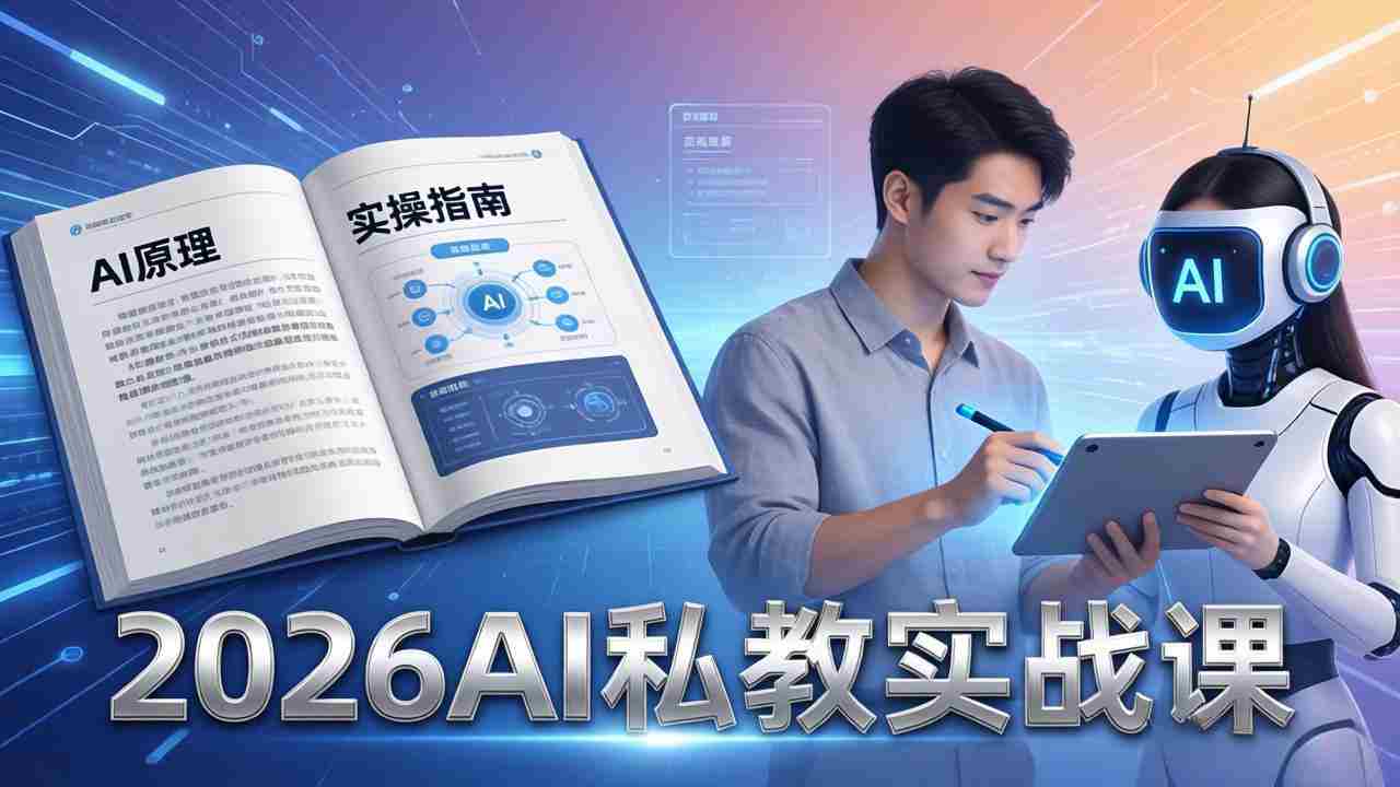 （17899期）2026AI私教实战课：从AI原理到全场景实操，零基础学会用AI提效+单人单干创业-副业部