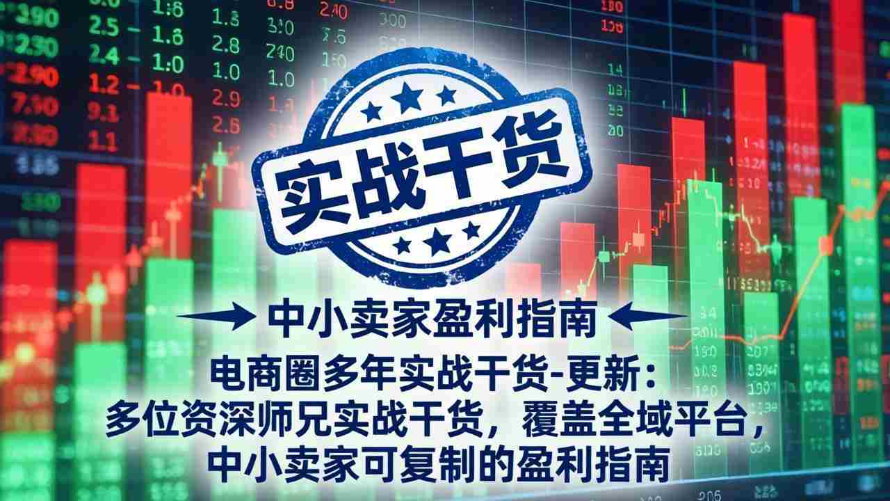（18231期）电商圈多年实战干货-更新4月27：多位资深师兄实战干货/覆盖全域平台，中小卖家可复制的盈利指南-副业部
