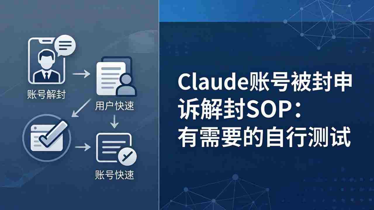 （17981期）Claude账号被封申诉解封SOP：有需要的自行测试-副业部