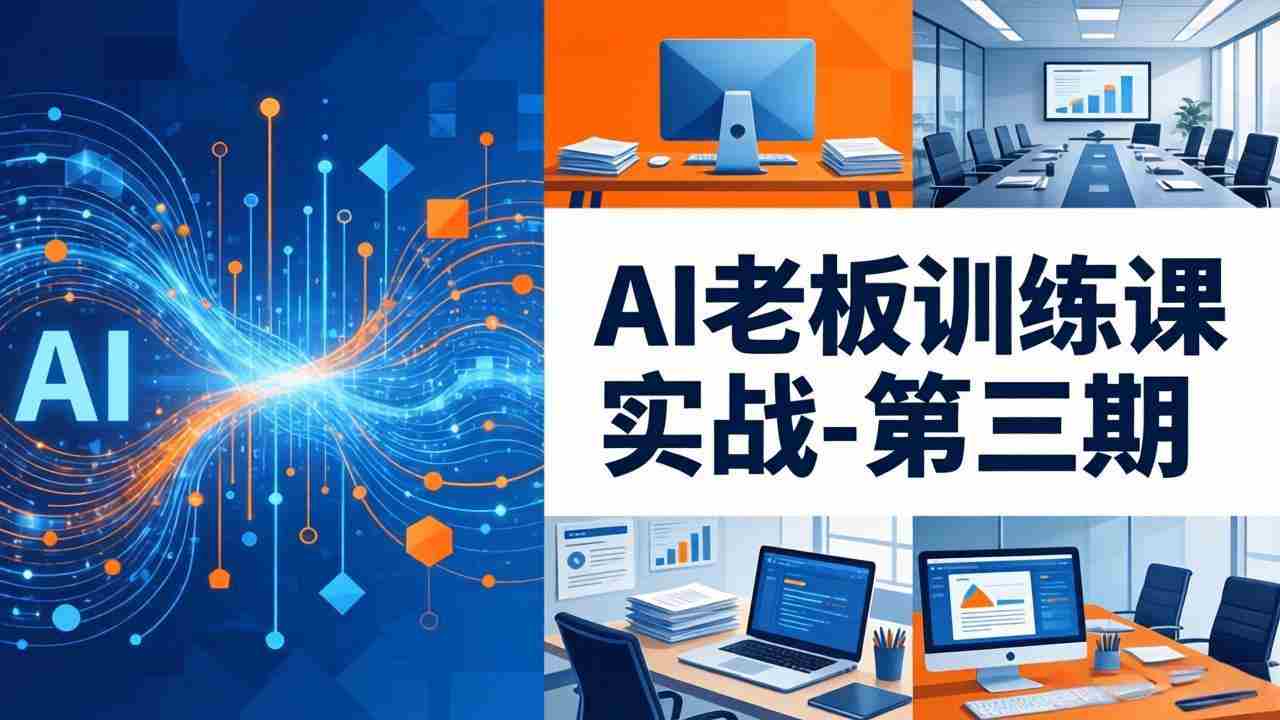 （18025期） AI老板训练课实战-第三期：AI+内容应用落地教学，从0到1打通AI变现完整路径-副业部