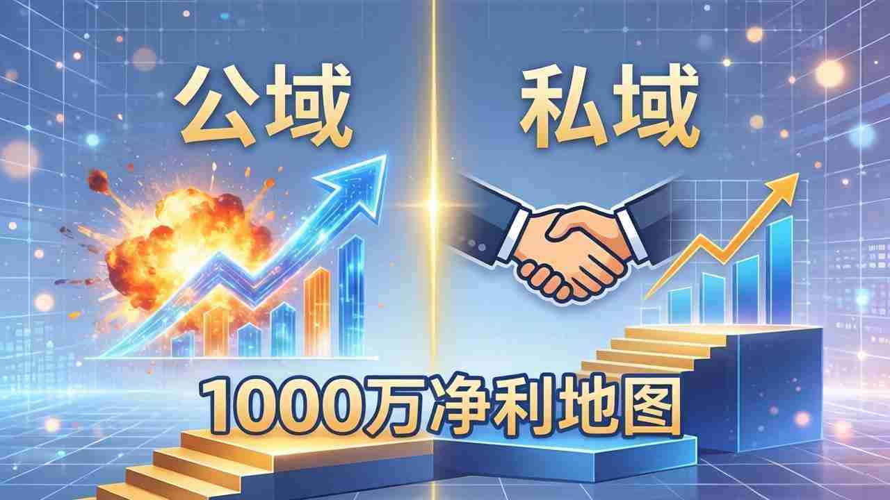 （18217期）公域玩命出爆款，私域悄悄做成交：这套AI内训课，2026给你打通1000万净利的地图-副业部