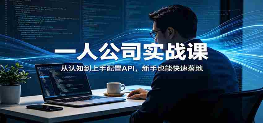 一人公司实战课:从认知到上手配置API,新手也能快速落地-副业部