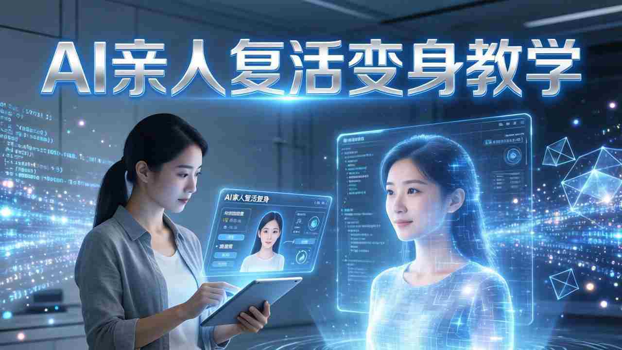 （17940期）AI亲人复活变身教学，最近超级火爆的项目，涨粉超级快，私域引流代做服务，收徒等-副业部