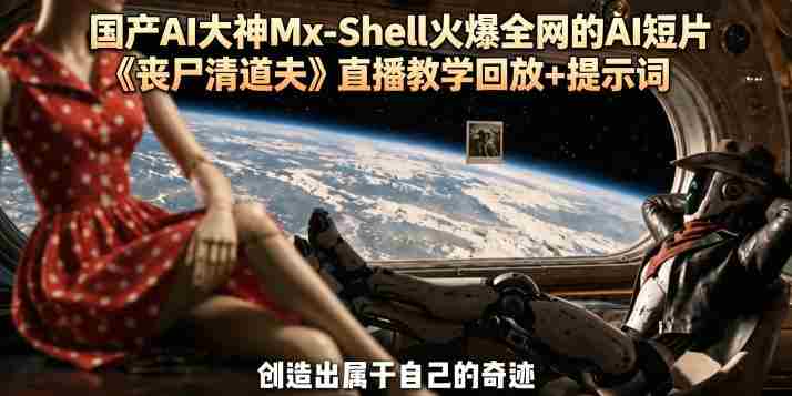 国产AI大神Mx-Shell火爆全网的AI短片《丧尸清道夫》直播教学回放+提示词-副业部
