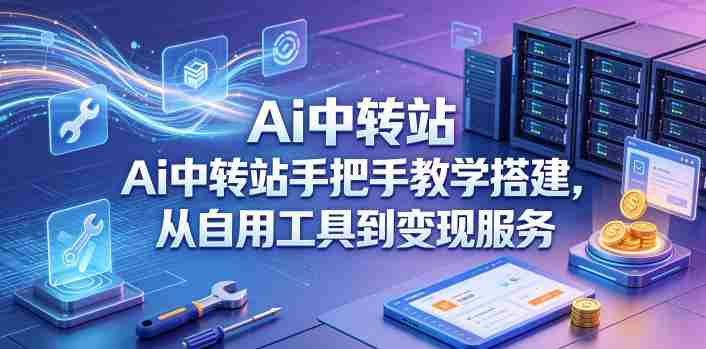 Ai中转站手把手教学搭建，从自用工具到变现服务-副业部