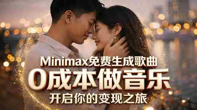 （18401期）Minimax免费生成歌曲实测！0成本做音乐，说唱流行Lofi一键生成-副业部