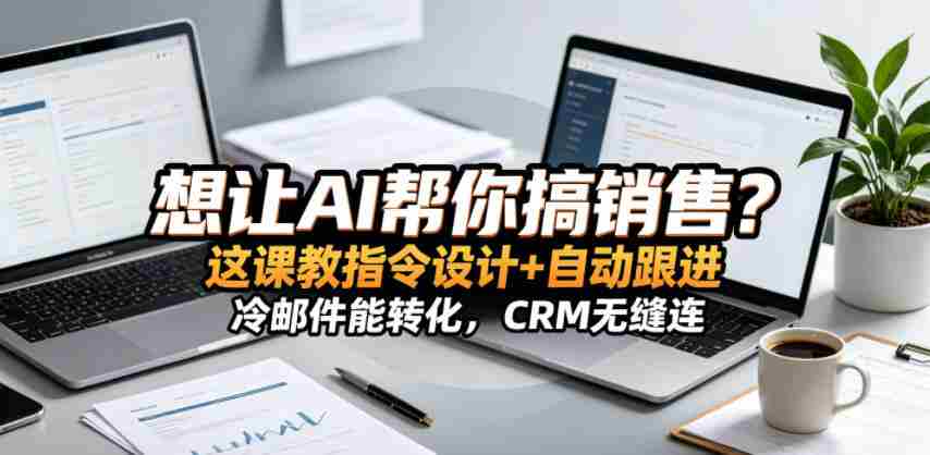 想让AI帮你搞销售？这课教指令设计+自动跟进，冷邮件能转化，CRM无缝连！【原创双语字幕】-副业部