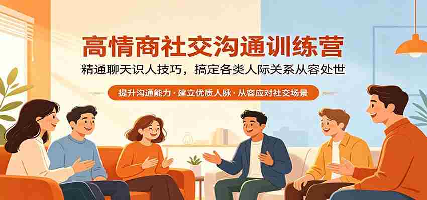 高情商社交沟通训练营：精通聊天识人技巧，搞定各类人际关系从容处世-副业部