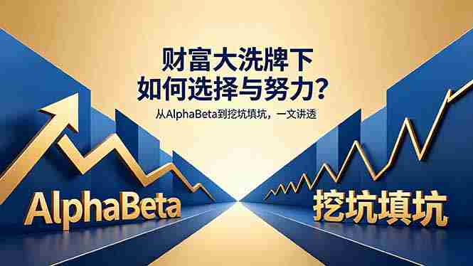 （18371期）付费文章：财富大洗牌下如何选择与努力？从AlphaBeta到挖坑填坑，一文讲透-副业部