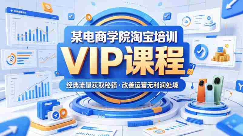 某电商学院淘宝培训VIP课程，各种经典有用的流量获取秘籍，改善运营产品没利润的处境（2026年5月）-副业部