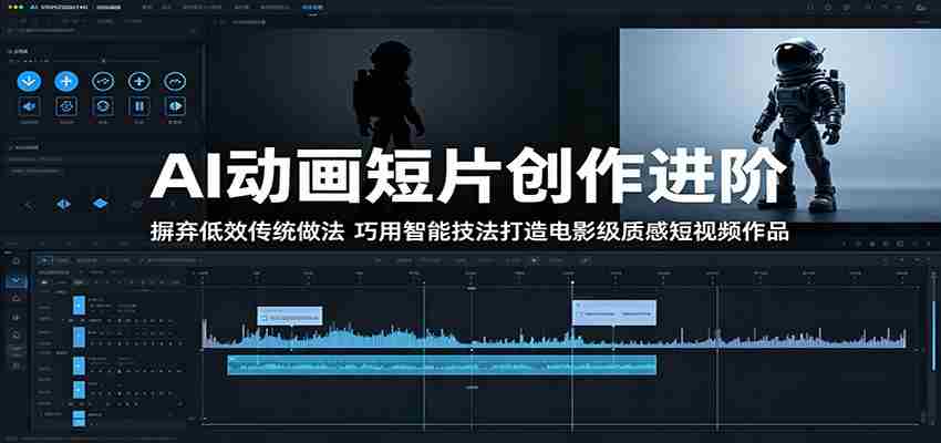 AI动画短片创作进阶：摒弃低效传统做法，巧用智能技法打造电影级质感短视频作品-副业部